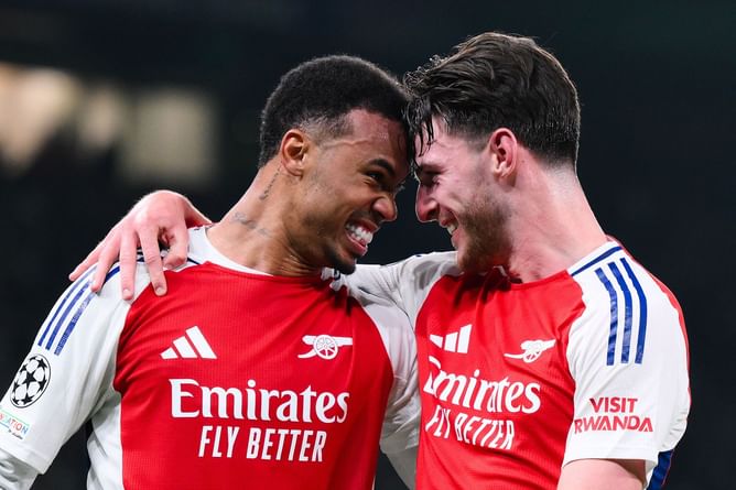 Declan Rice sends message to Arsenal teammate Gabriel Magalhaes after his inclusion in PFA Team of the Year