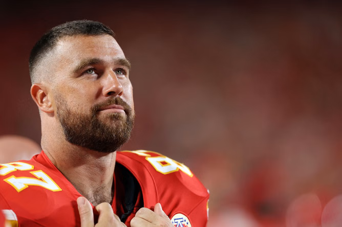 Travis Kelce drops 4-word message after Chiefs TE's collab with American Eagle following Sydney Sweeney's path