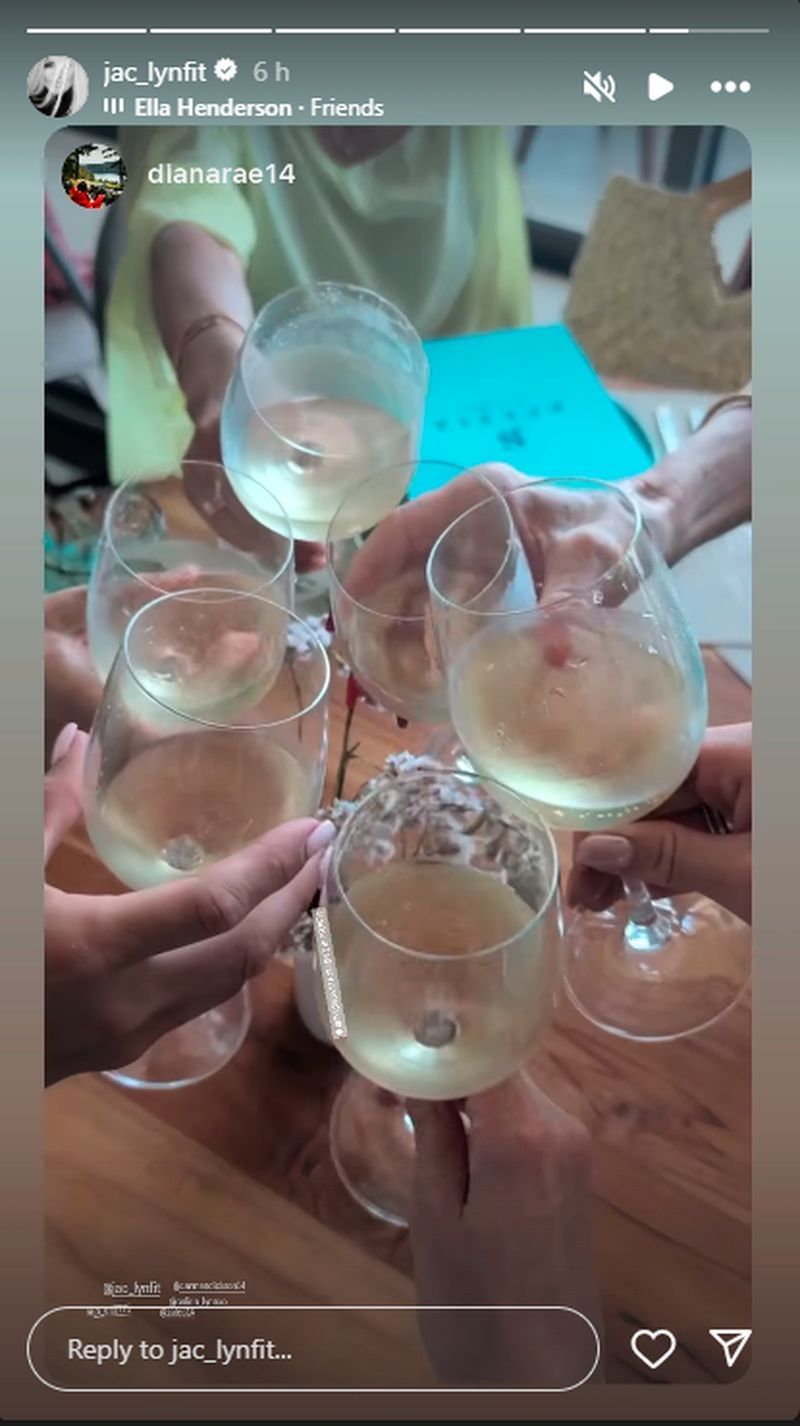  Jaclyn Cordeiro reshared a weekend lunch glimpse on her social media platform. (Via Instagram)