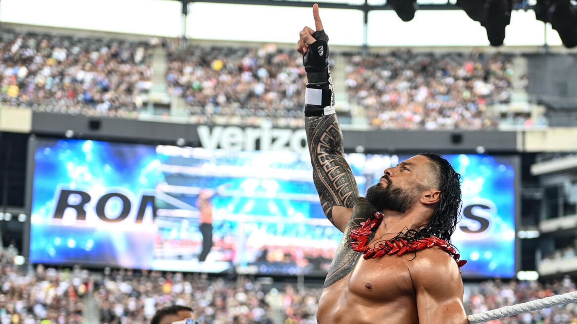 Roman Reigns at SummerSlam 2025! [Image credit: WWE.com]