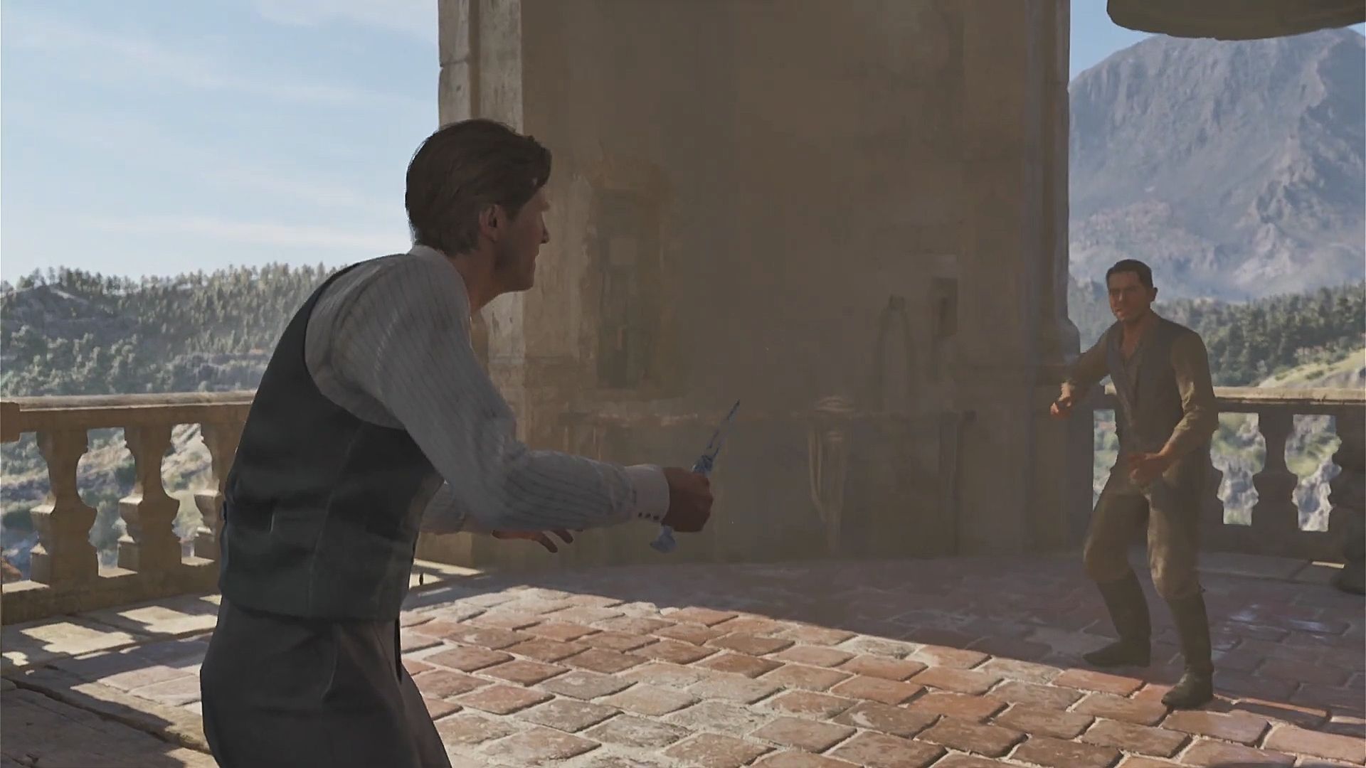 Duel with Merlo (Image via 2K)