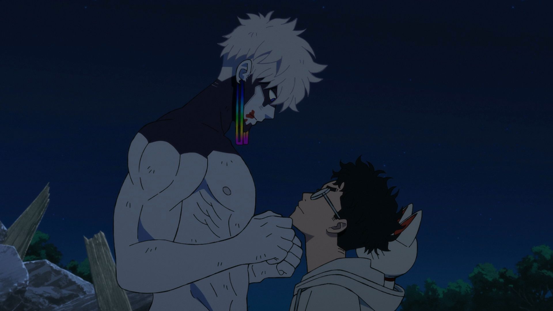 Okarun as he faces Evil Eye in Dandadan season 2 episode 9 (Image via Science SARU)
