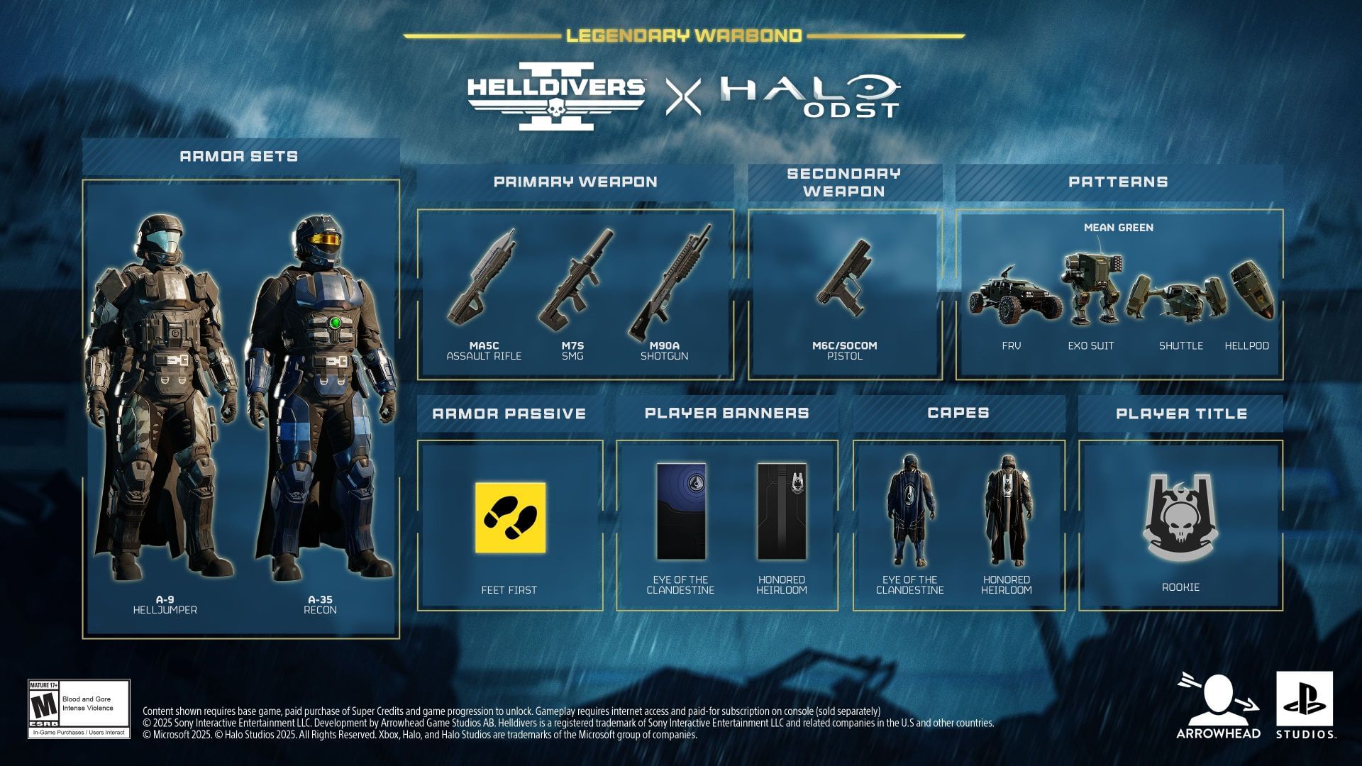 The Halo Legendary Warbond (Image via Sony)