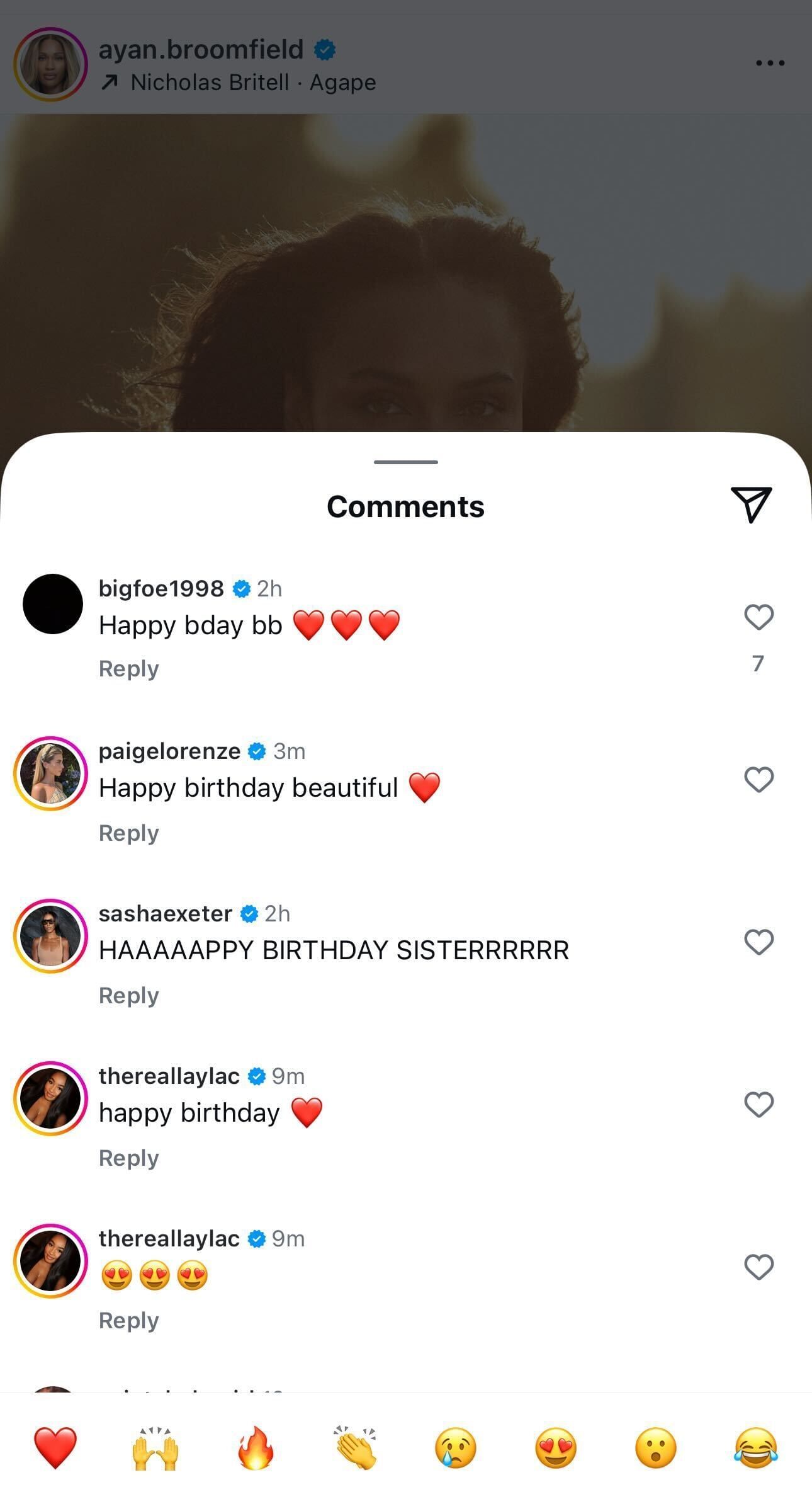 Comments section