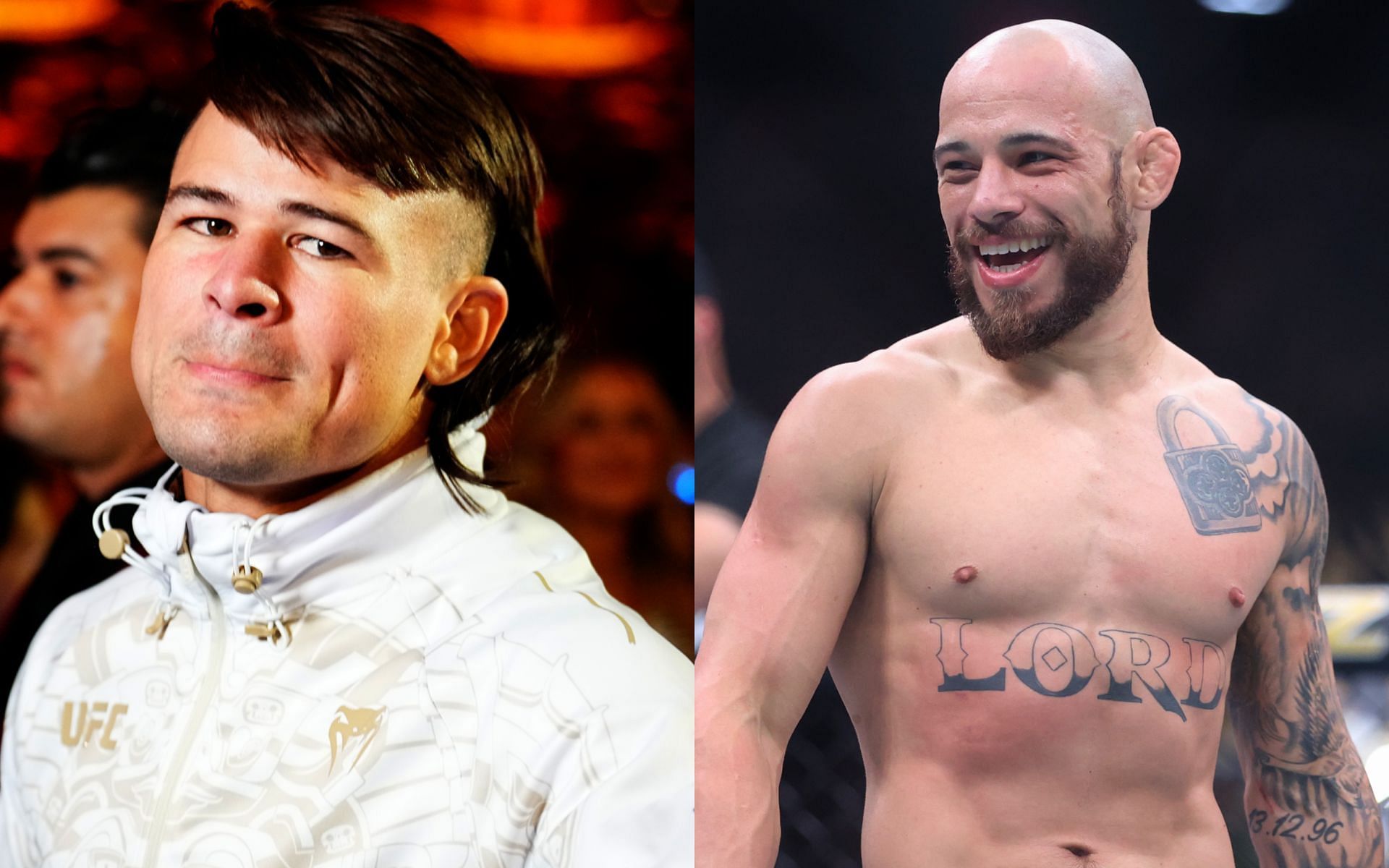 Diego Lopes (left) addresses Jean Silva (right) questioning his ethnicity. [Images courtesy: Getty Images]