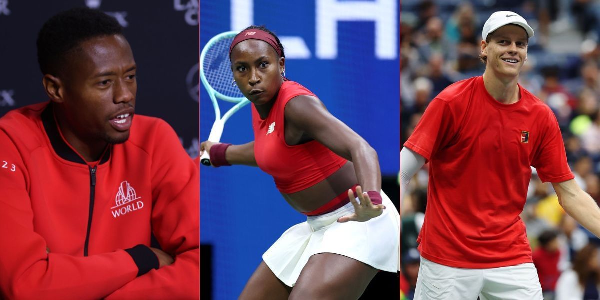 L to R: Christopher Eubanks,  Coco Gauff  and Jannik Sinner. (Images by Getty)