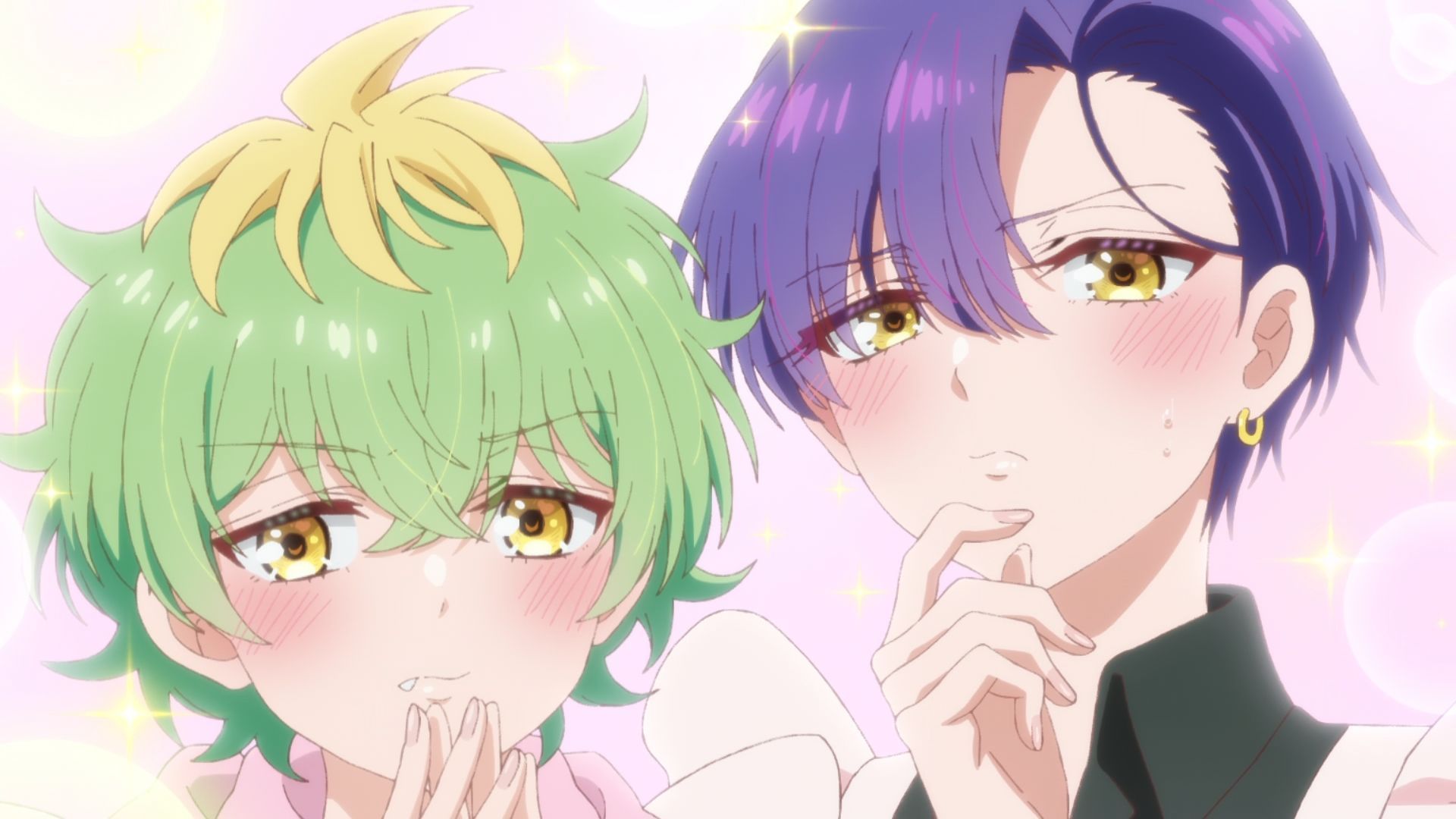 Miwa and Kazuki as seen in Dealing with Mikadono Sisters Is a Breeze episode 8 (Image via P.A. Works)