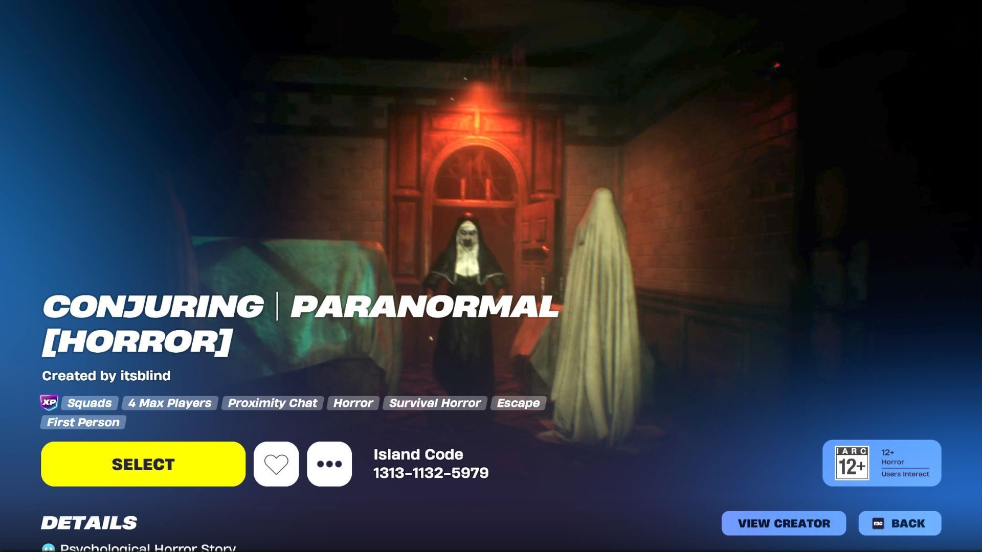 Conjuring Paranormal Horror in Fortnite (Image via SK Gaming || Epic Games)