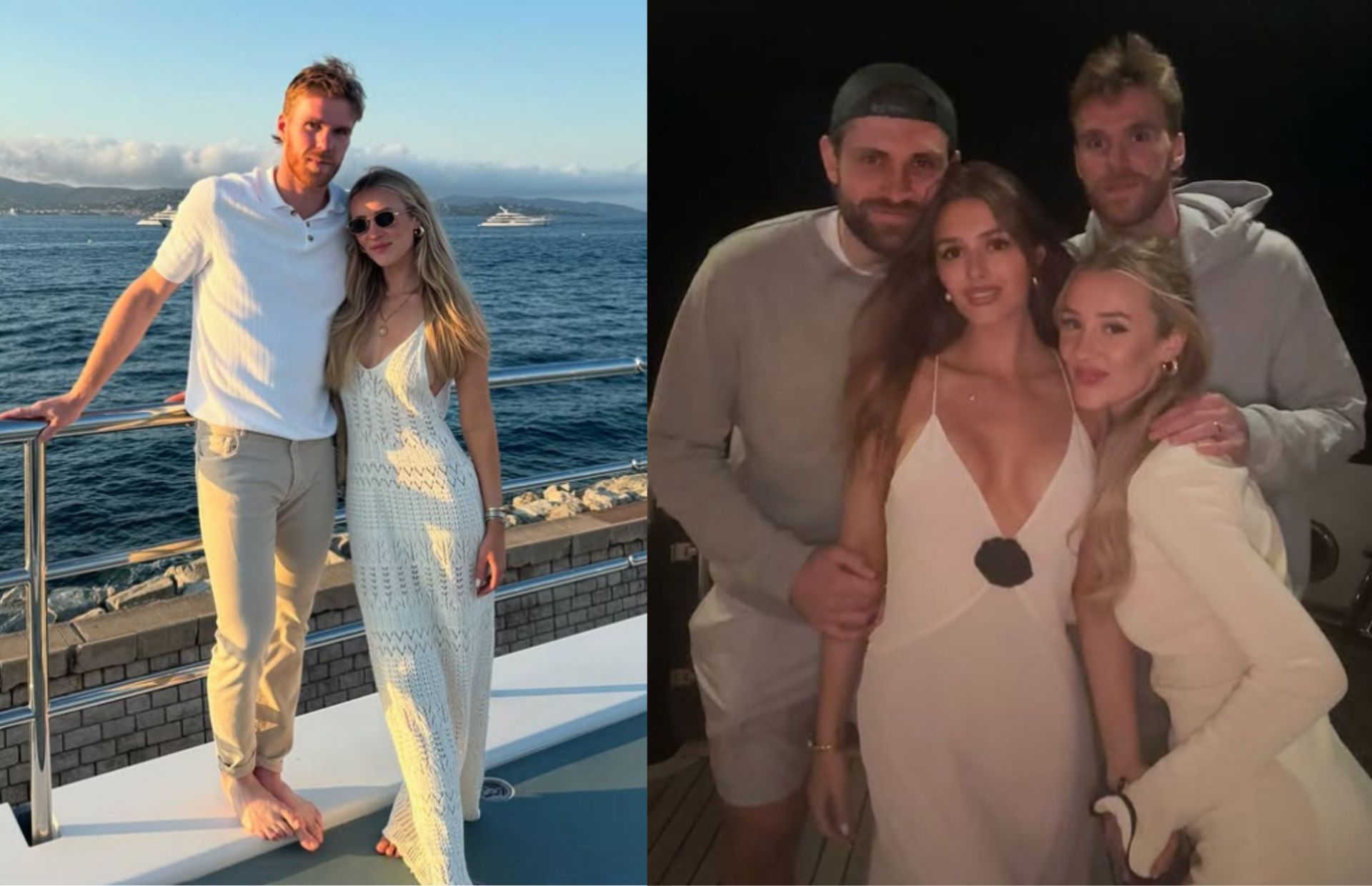 Connor McDavid and Lauren enjoy post-wedding getaway with Leon Draisaitl and Celeste (via Instagram/@laurenkyle1)