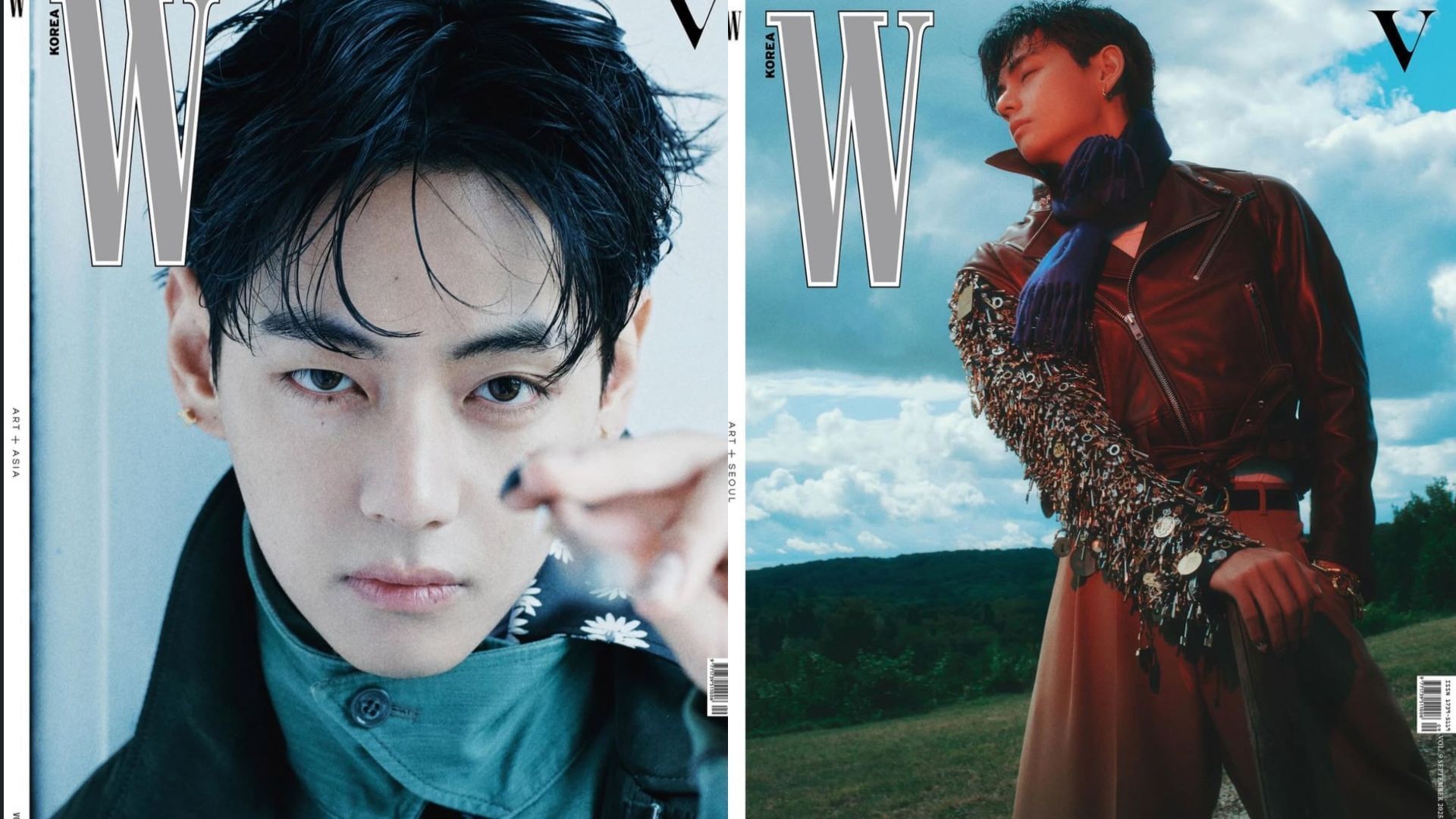 BTS&#039; Taehyung for W Korea (Images via Instagram/@hyejoo_w)