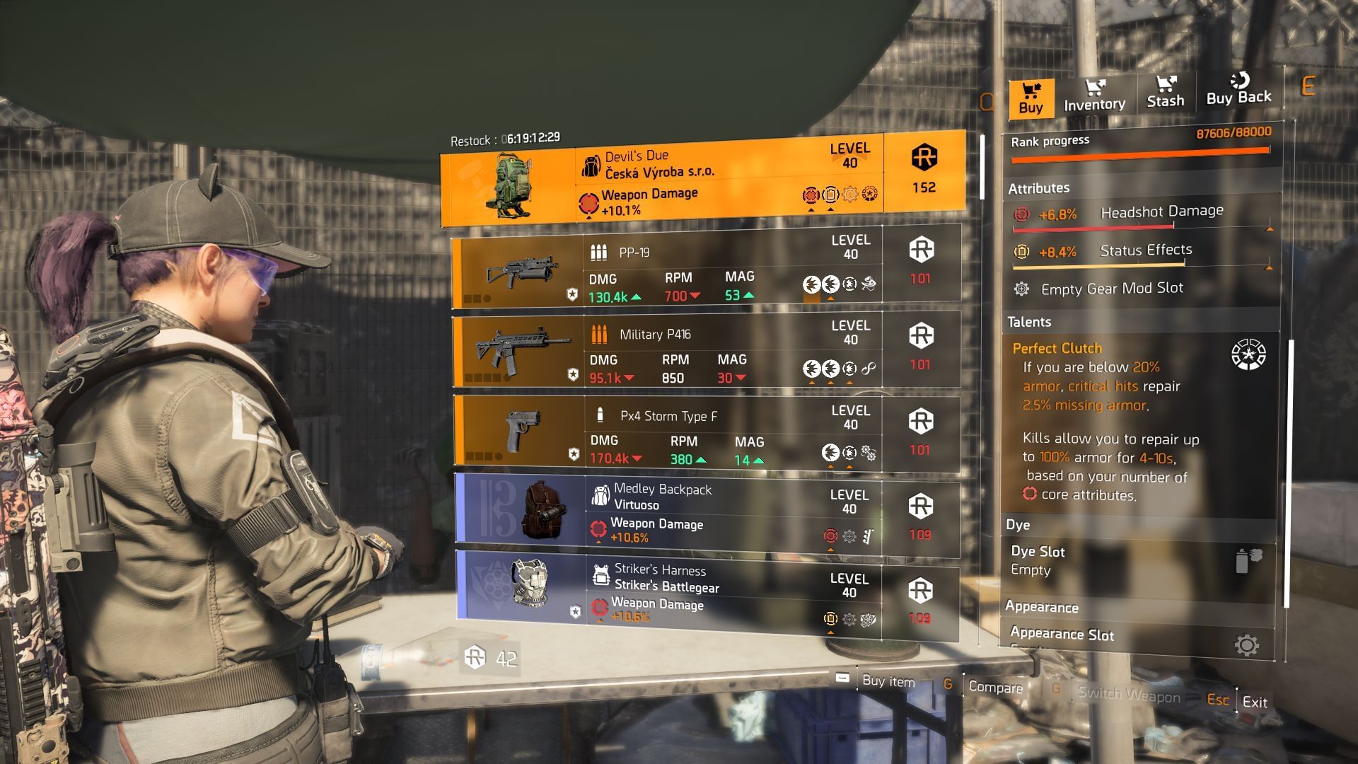 The Division 2 vendor found at DZ South (Image via Sportskeeda Gaming || Ubisoft)