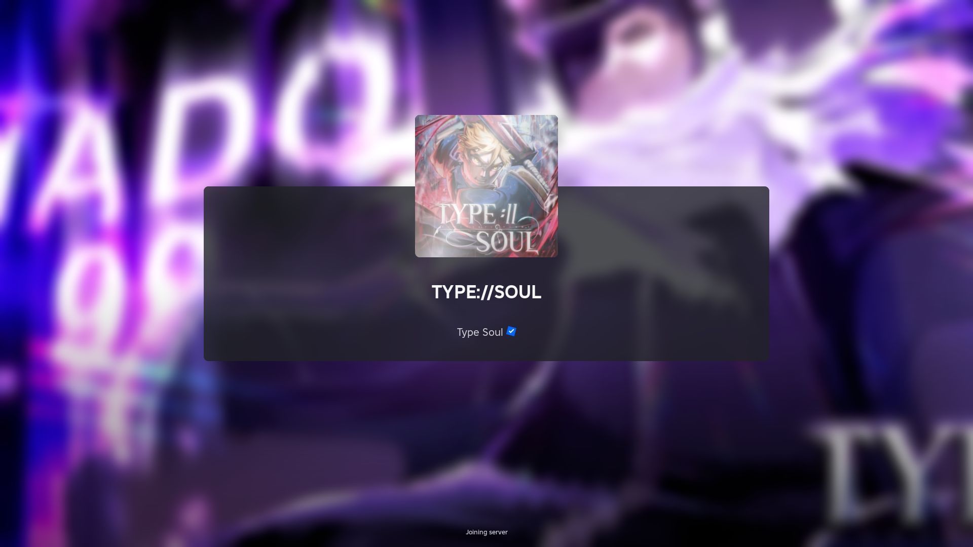 Roblox Type Soul