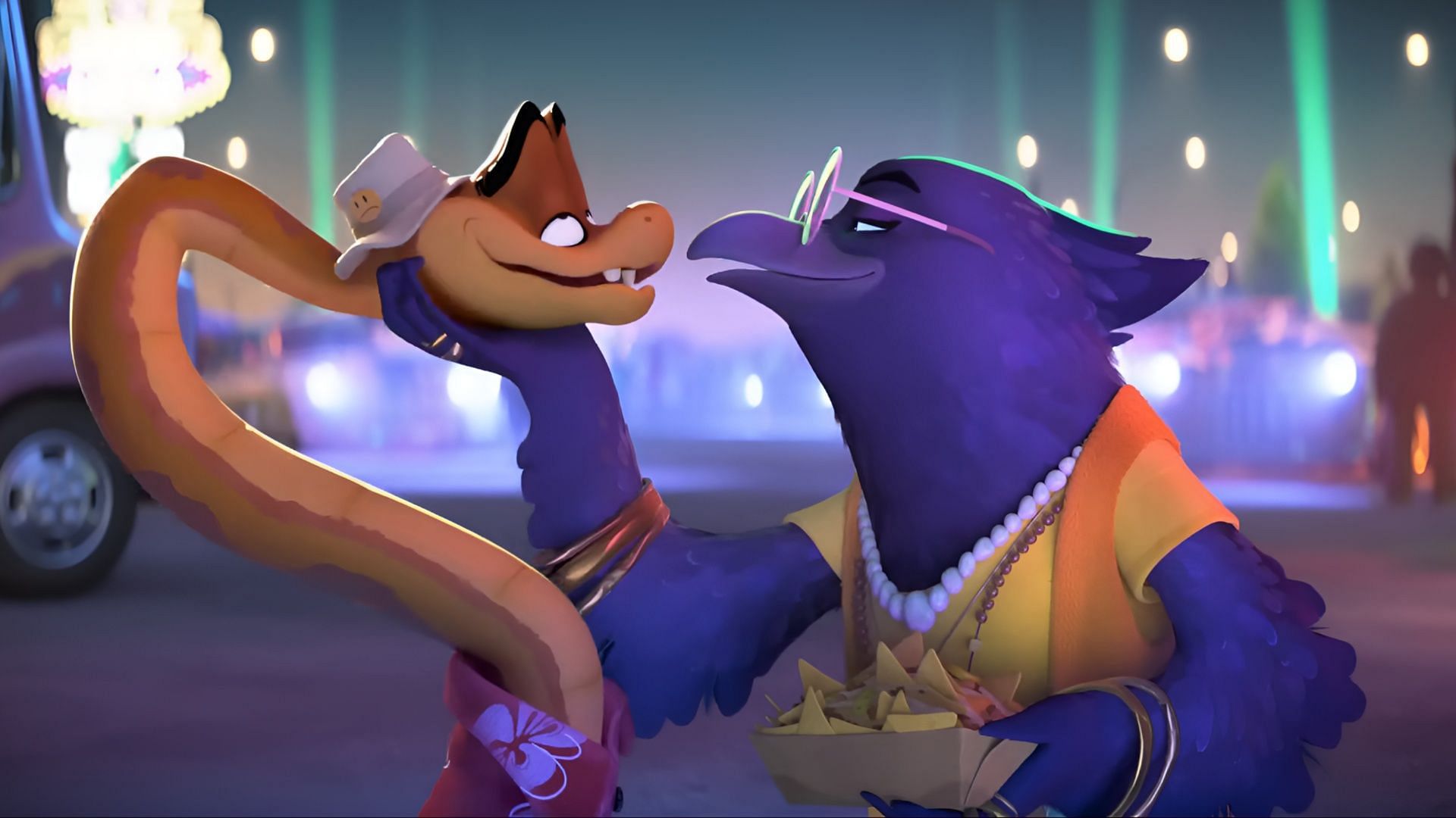 Snake and Doom&rsquo;s chaotic romance heats up in The Bad Guys 2 (Image via Dreamworks)
