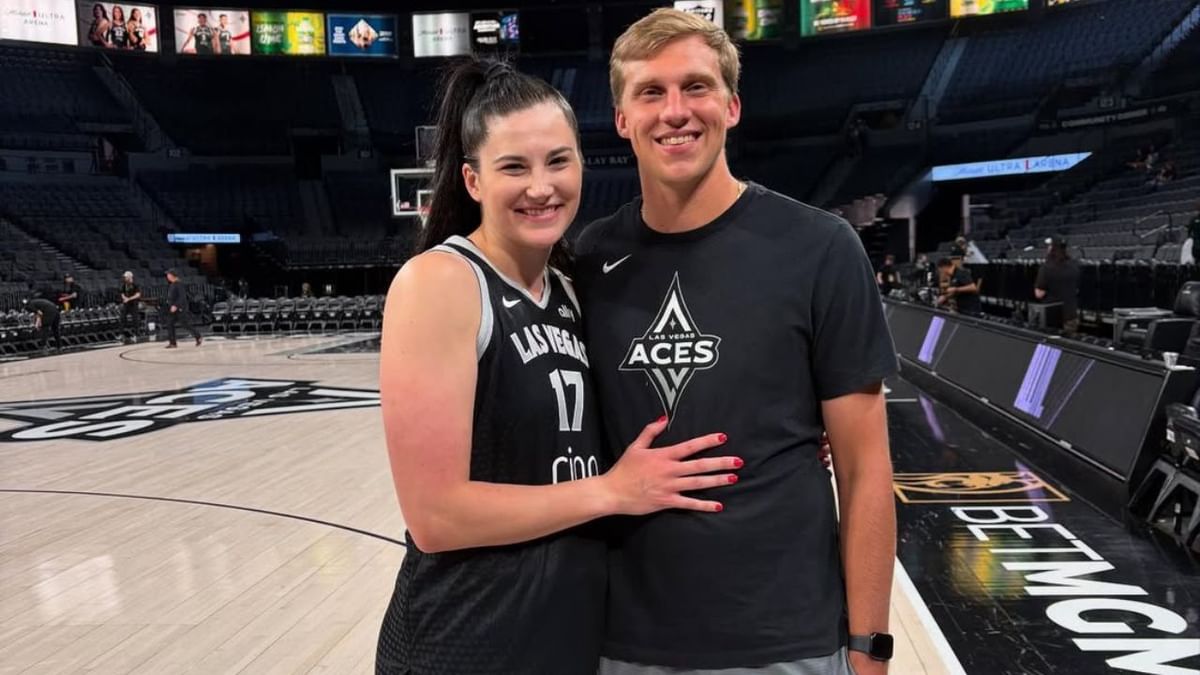 "Can't wait to marry you": Aces' Megan Gustafson drops heartfelt note for fiancé David DiLeo as he travels to France