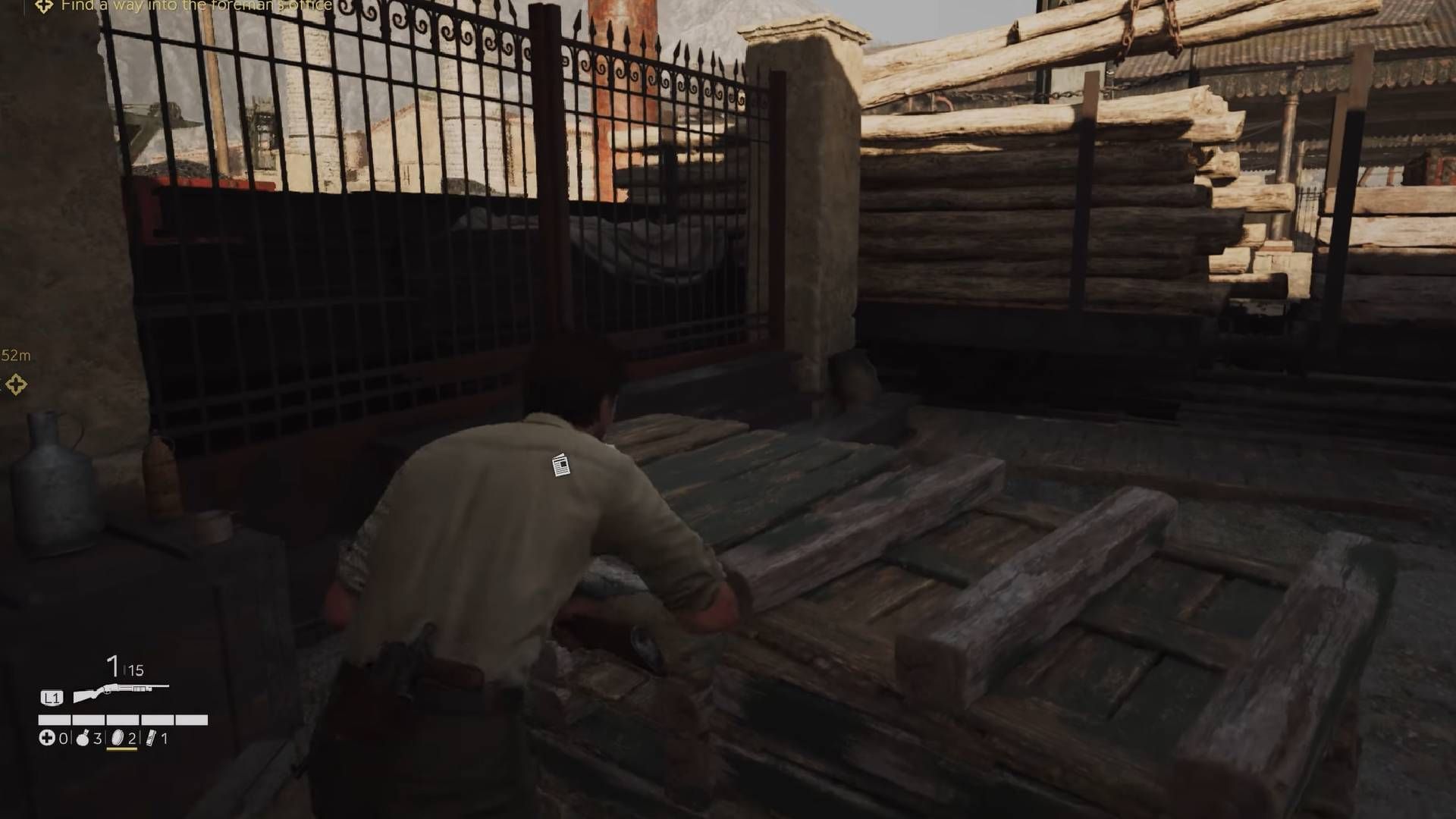 The Chaos in Tbilisi newspaper is located inside the Foreman&#039;s office (Image via 2K || YouTube/@100Guides)