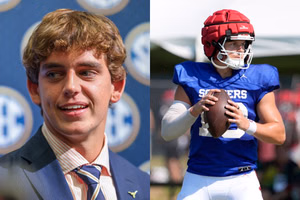 "Arch Manning has barely touched the field in college" "Where’s John Mateer?": CFB fans rip latest Heisman odds after surprising shake-up