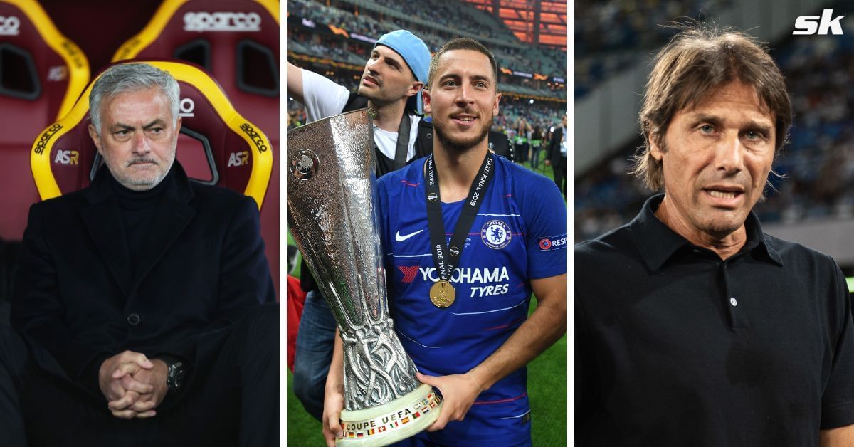 Former Chelsea winger Eden Hazard on Jose Mourinho and Antonio Conte