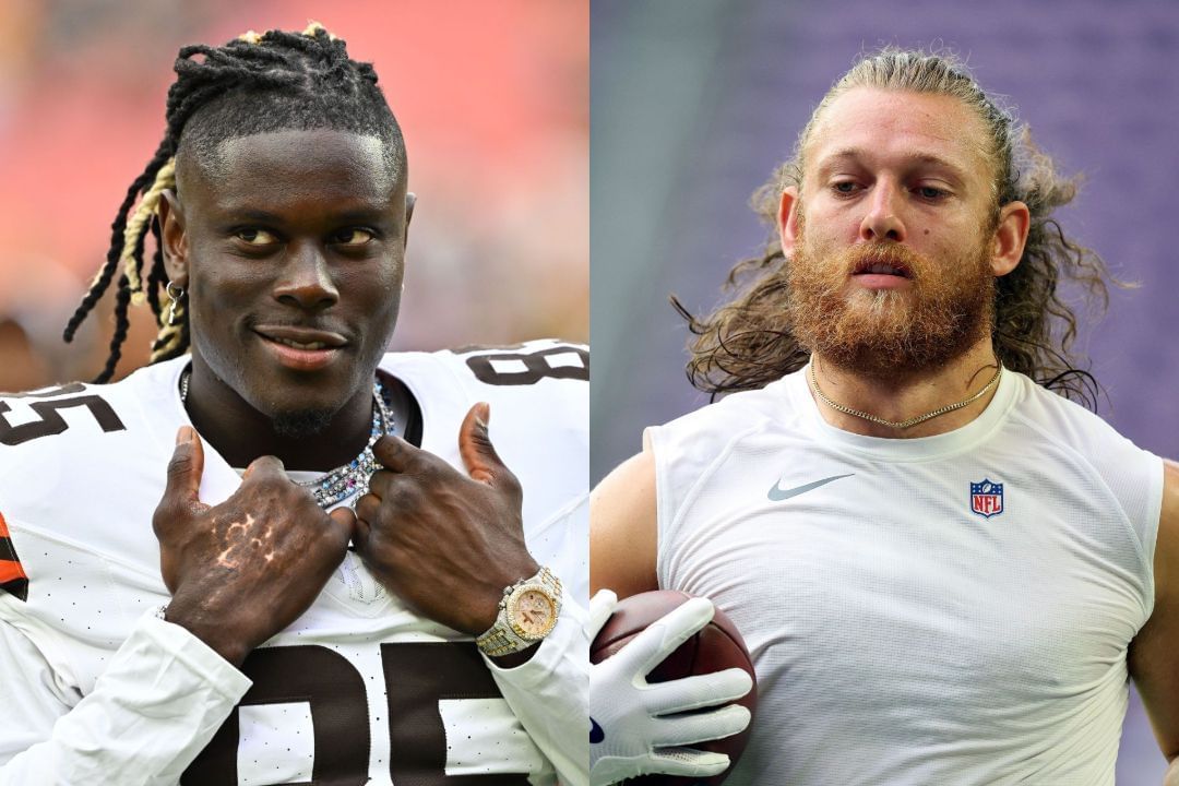 David Njoku vs TJ Hockenson in fantasy football