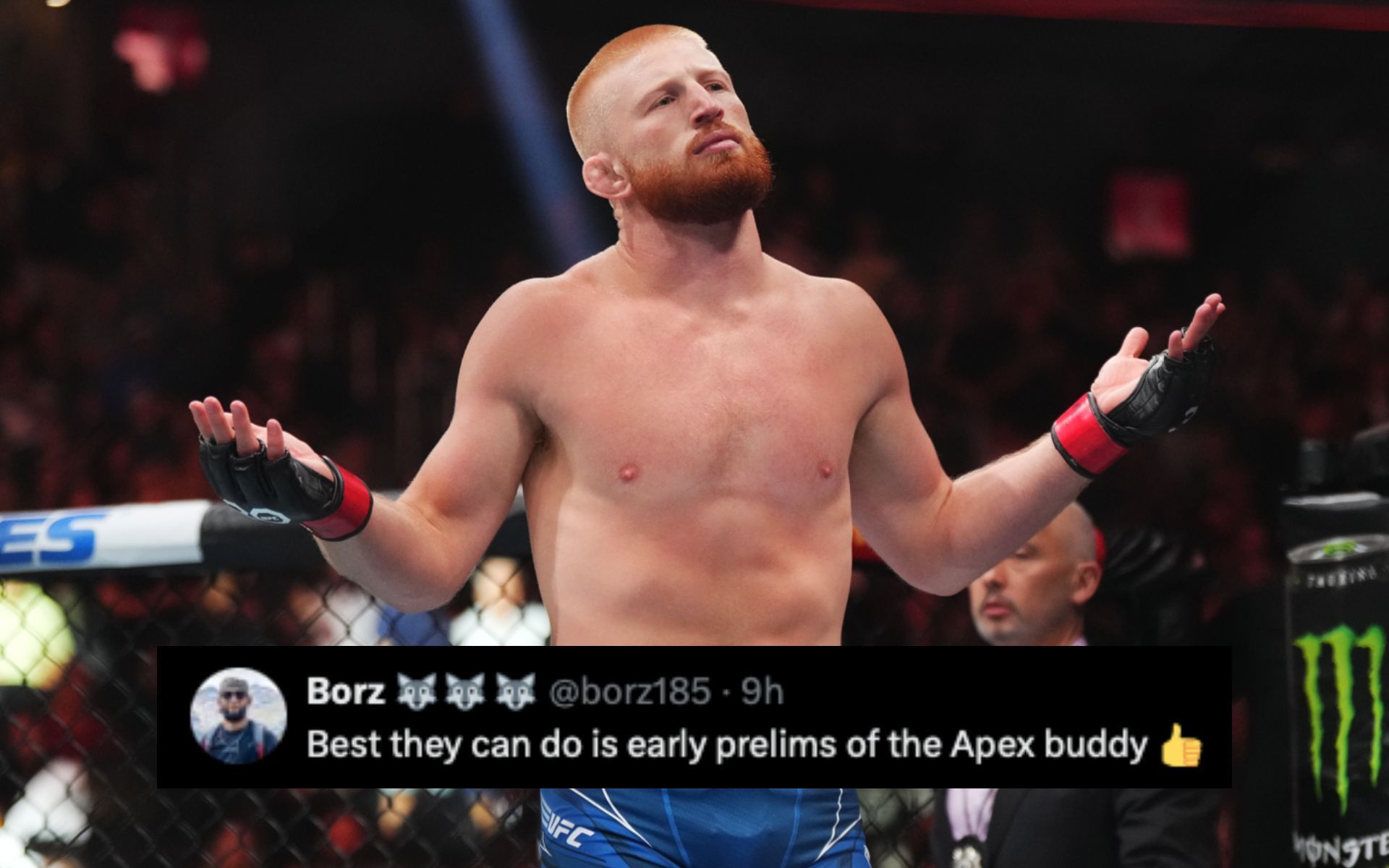 Bo Nickal roasted by fans for asking for a feature on UFC 322 card. [Image courtesy: Getty Images] 