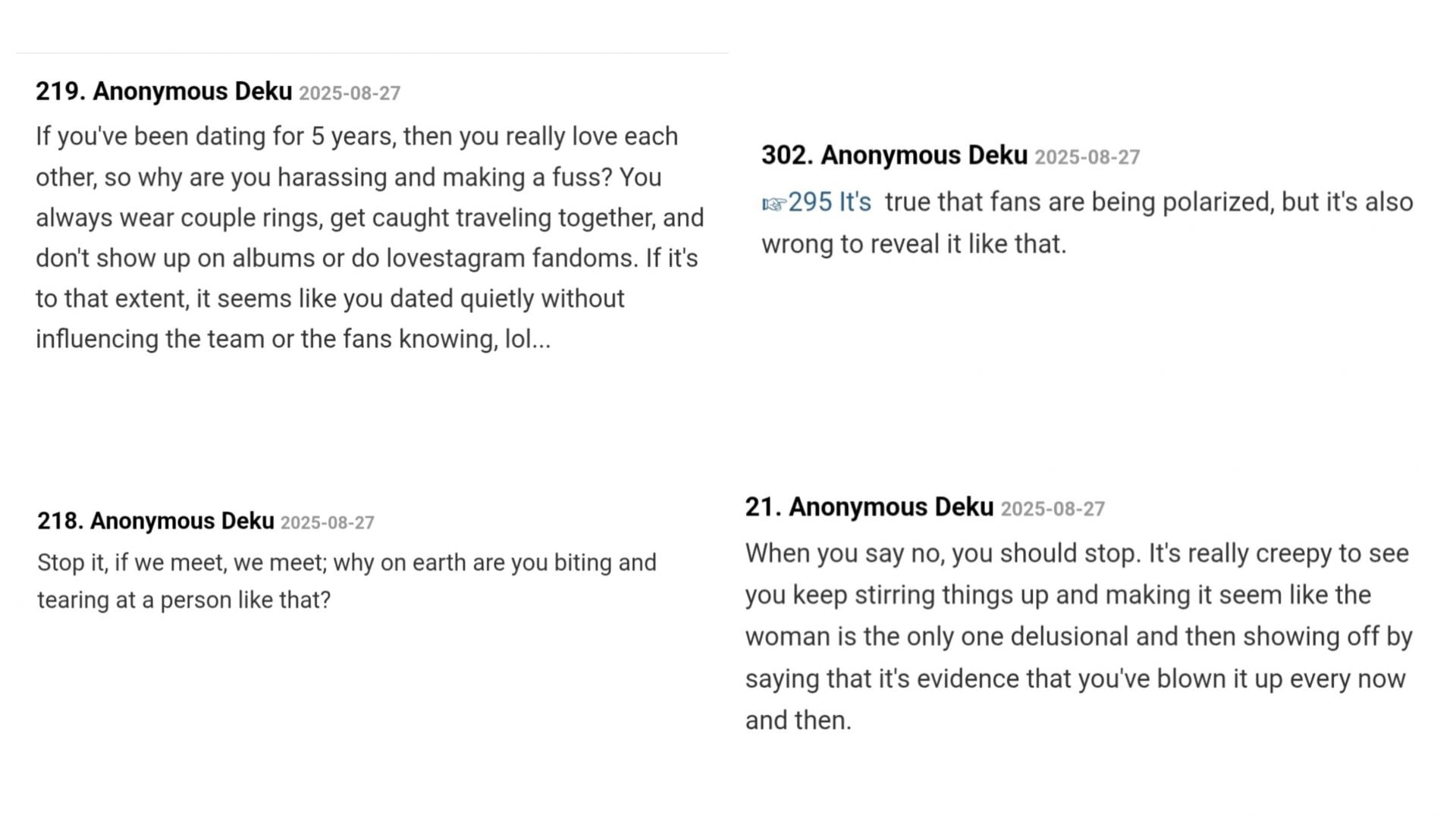 Reactions from K-netizens questioning Song Da-eun&rsquo;s video (Images via TheQoo)