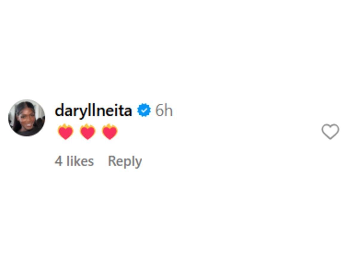 Neita&#039;s comment on Instagram