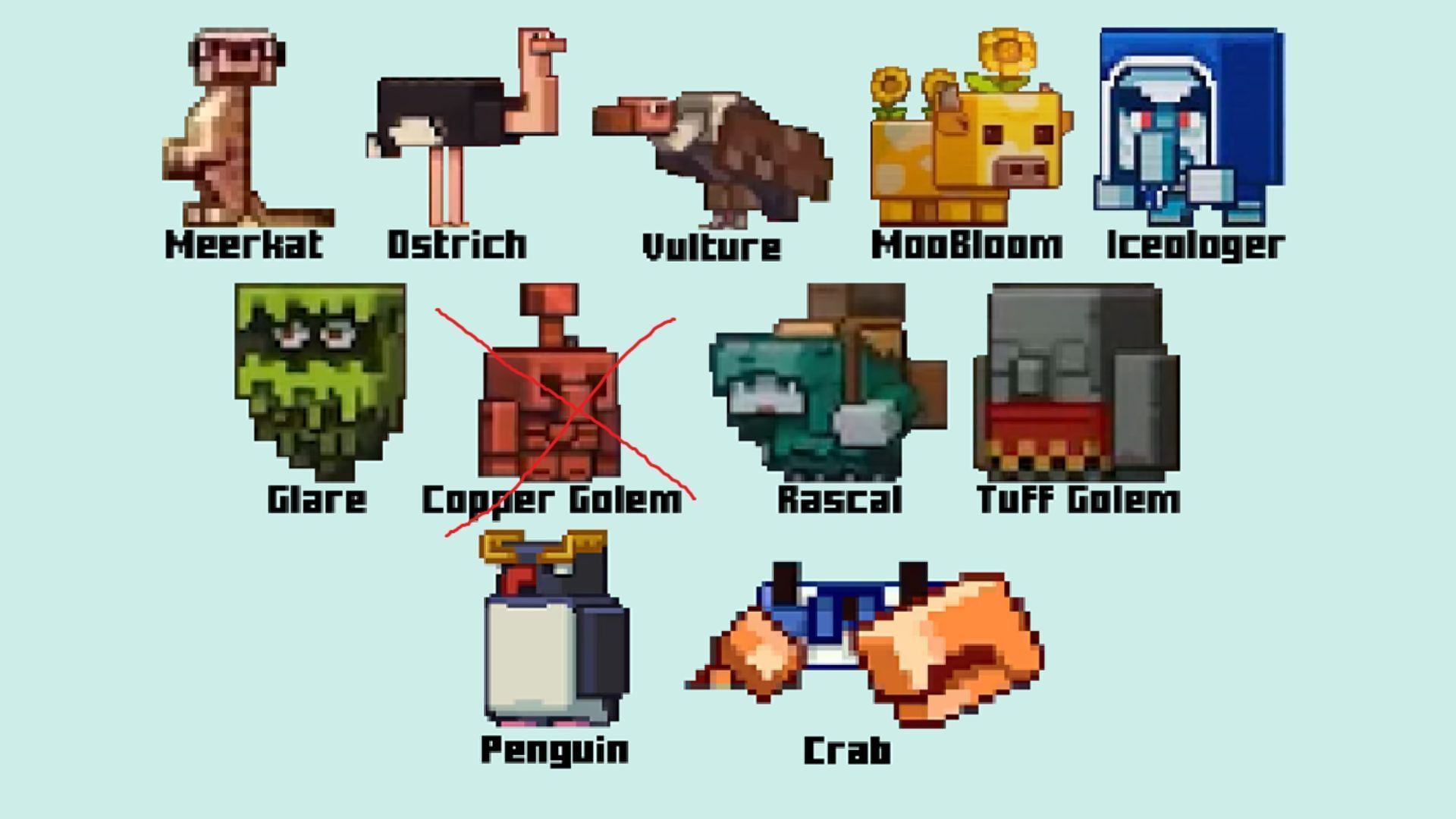 Some Minecraft Mob Vote losers that fans want back