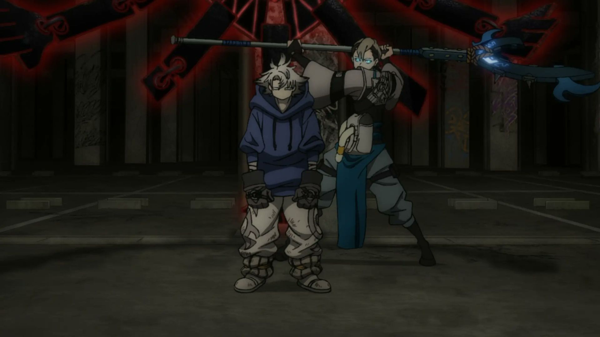 Rudo and Zanka as seen in the anime (Image via Bones Film)