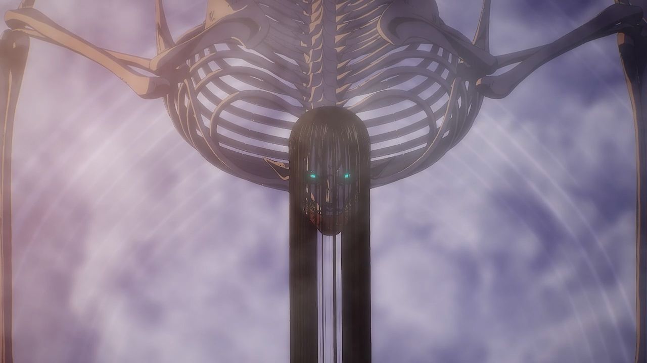 Eren Yeager&rsquo;s Founding Titan form during the Rumbling (Image via MAPPA, Wit Studio)
