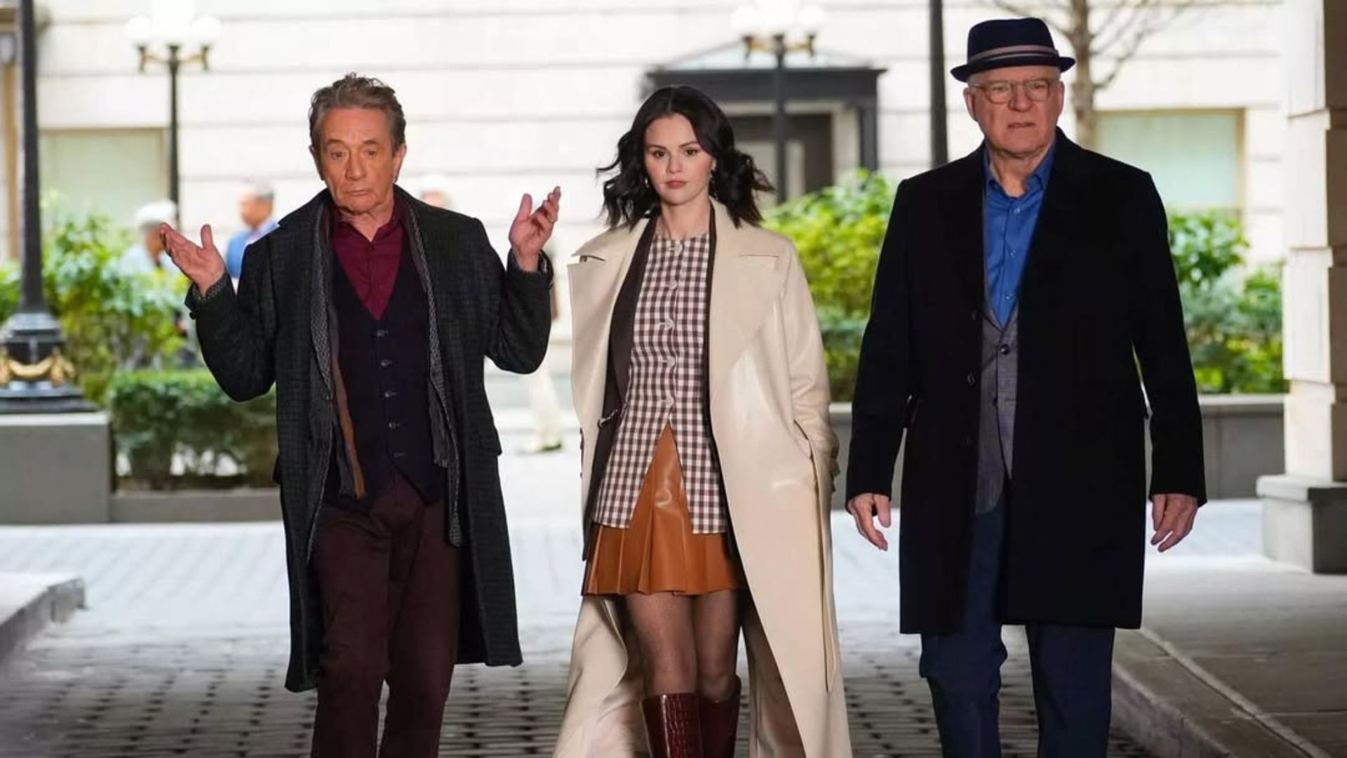 (Left to right) Martin Short, Selena Gomez, and Steve Martin return as the leads in season 5 (Image via Instagram/@onlymurdershulu)