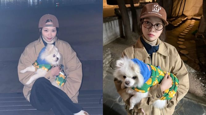 "Gross and weird"- Internet divided as LE SSERAFIM's Chaewon faces backlash over video of her dog Shiro kissing her on the mouth