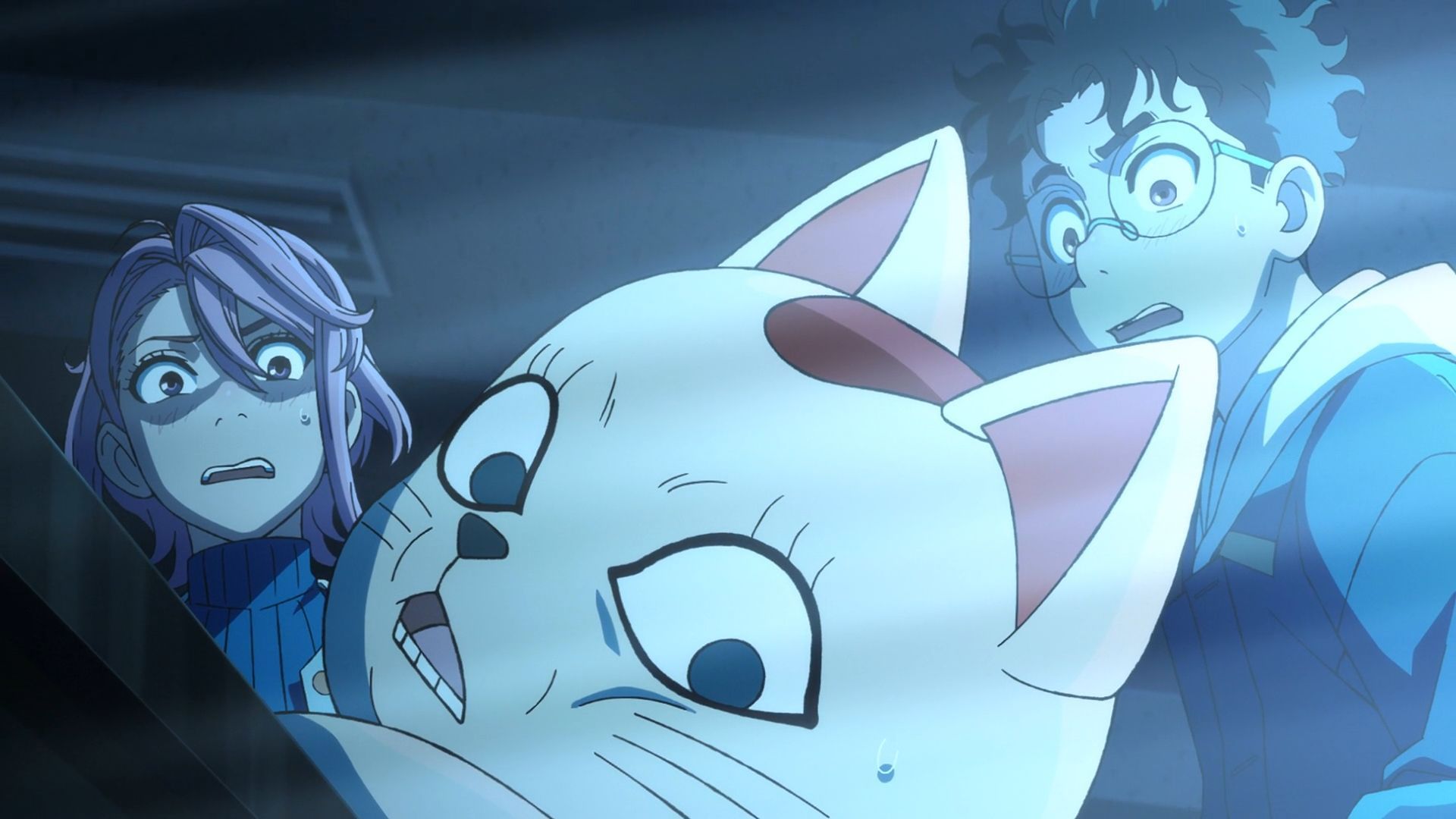 Okarun, Aira, and Turbo Granny (Image via Science SARU)