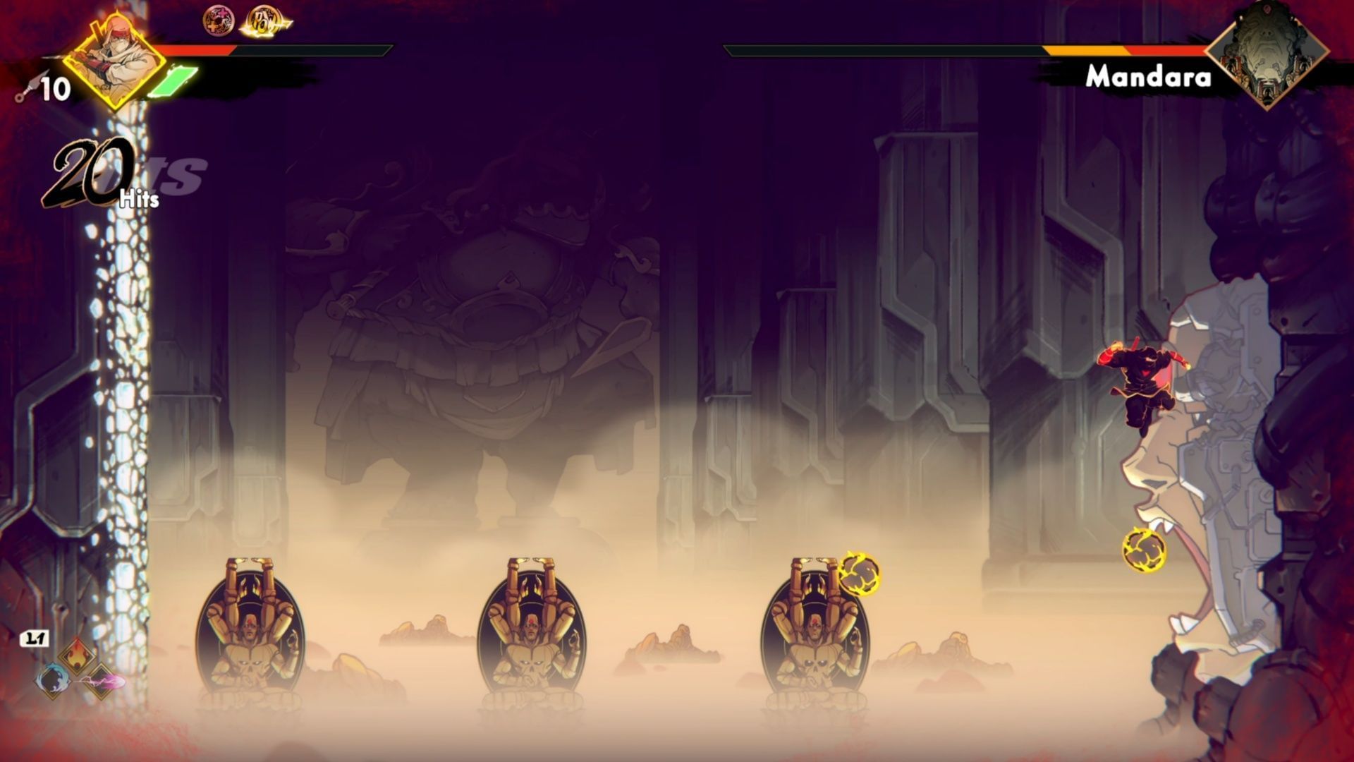 Mandara is almost always doing something, so just get your hits in when possible (Image via SEGA)