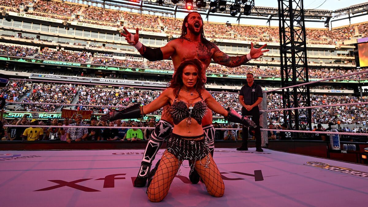 Karrion Kross and Scarlett at SummerSlam (Image via WWE