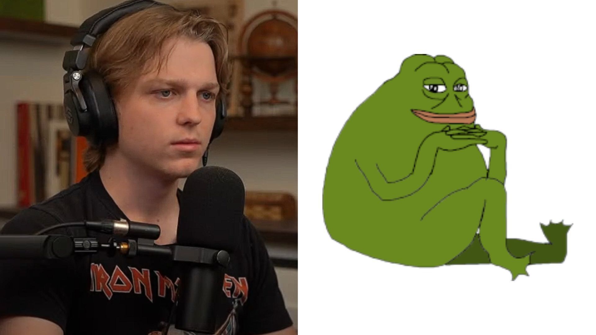 &quot;Groyper&quot; is on the rise in the streaming world (Images via Dean Withers/YouTube, knowyourmeme.com)