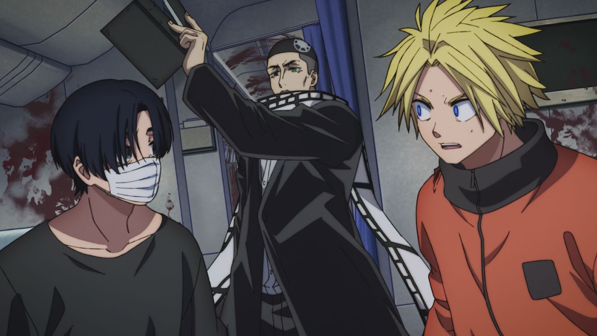 Shin, Mafuyu, and Kanaguri (Image via TMS Entertainment)