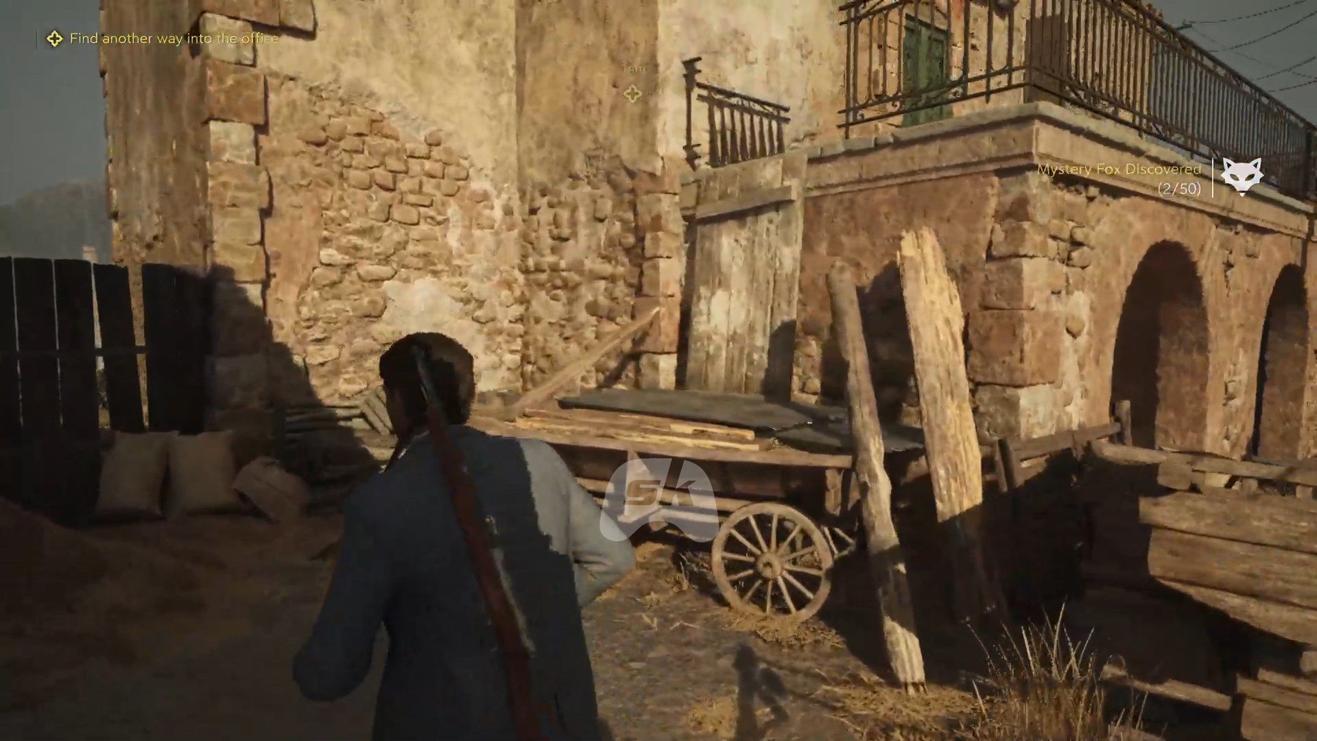 Climb up from the left to access Lorenzetti&#039;s office (Image via Sportskeeda Gaming || 2K)