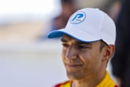 Alex Palou wearing the NTT P1 award cap after scoring pole position - Source: Getty