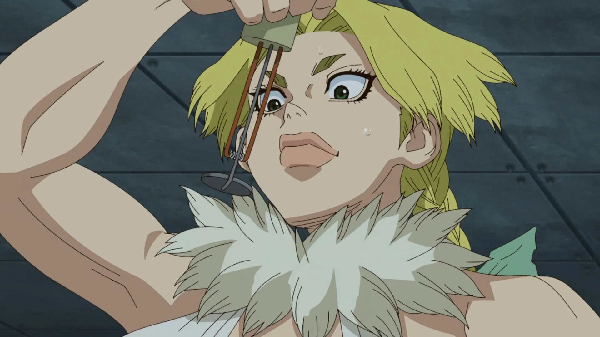 Nikki as seen in the Dr. Stone: Science Future anime (Image via TMS Entertainment)