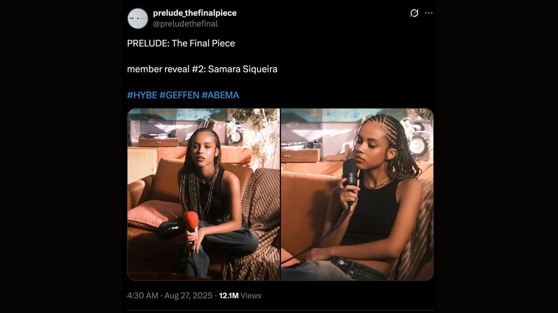 Samara Siqueira (Image via X/@preludethefinal)