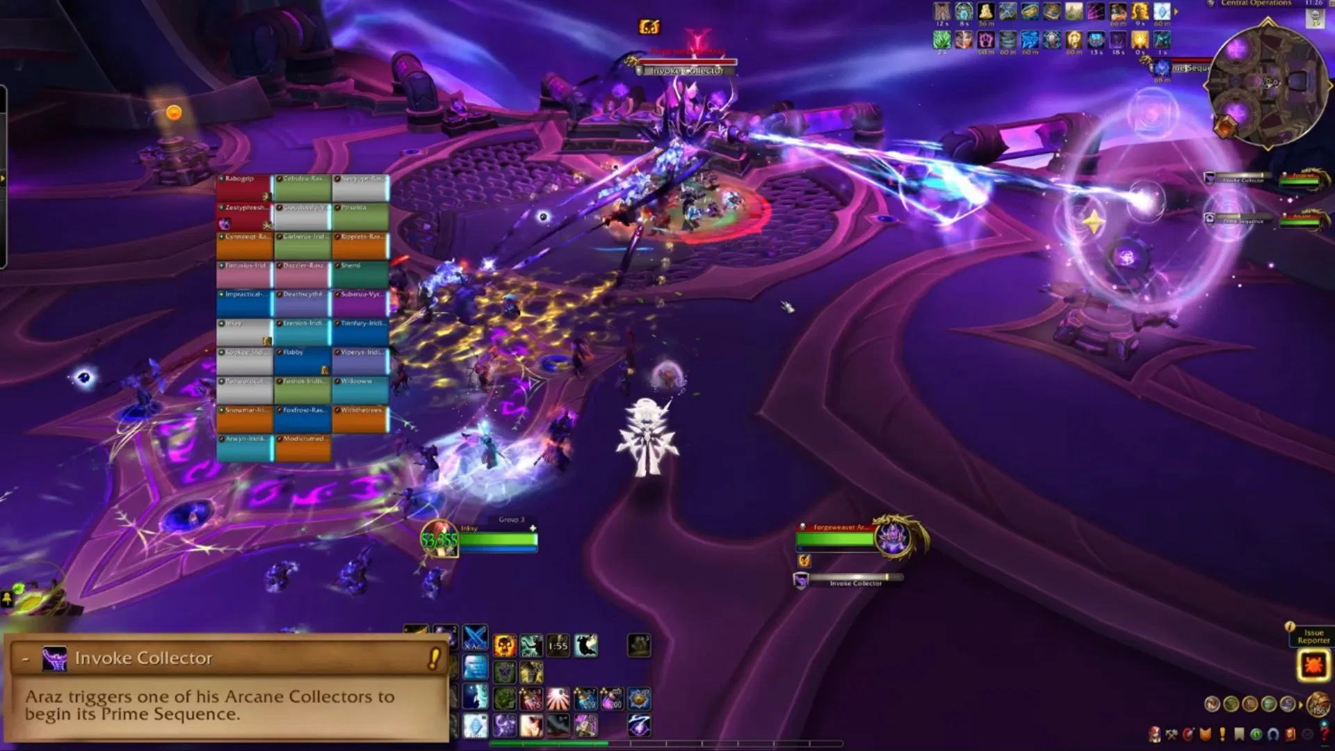 By the time Intermission kicks off, all three Collectors will be active. That&#039;s a lot of stuff on the ground to dodge! (Image via Blizzard Entertainment/YouTube@Hazelnuttygames)