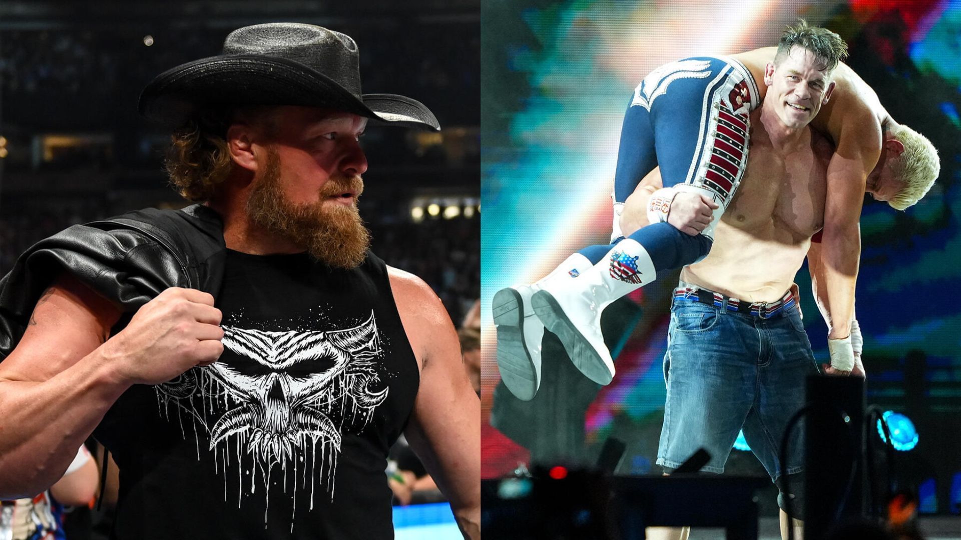 Brock Lesnar, John Cena, and Cody Rhodes! [Images from WWE.com]