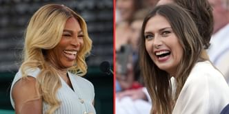 "I was just copying you" - Serena Williams teases Maria Sharapova about her loud grunt during surprise appearance at Russian's HOF induction