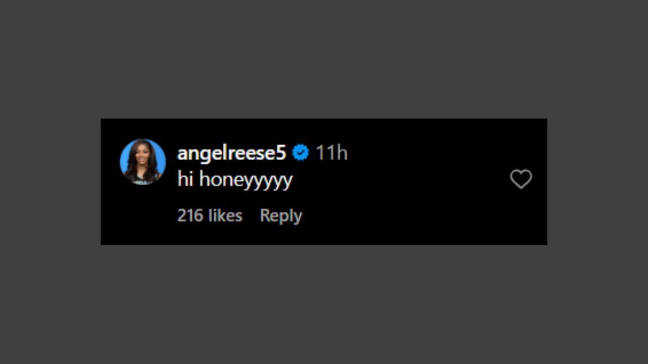 Reese teased Hiedeman in a comment on her latest post. (Credits: @t5poon/Instagram)