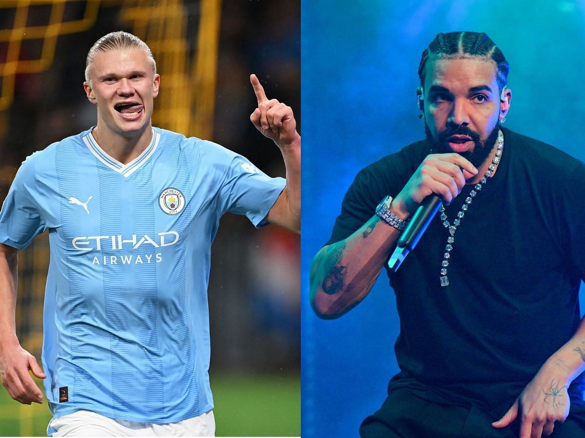 Erling Haaland and Drake