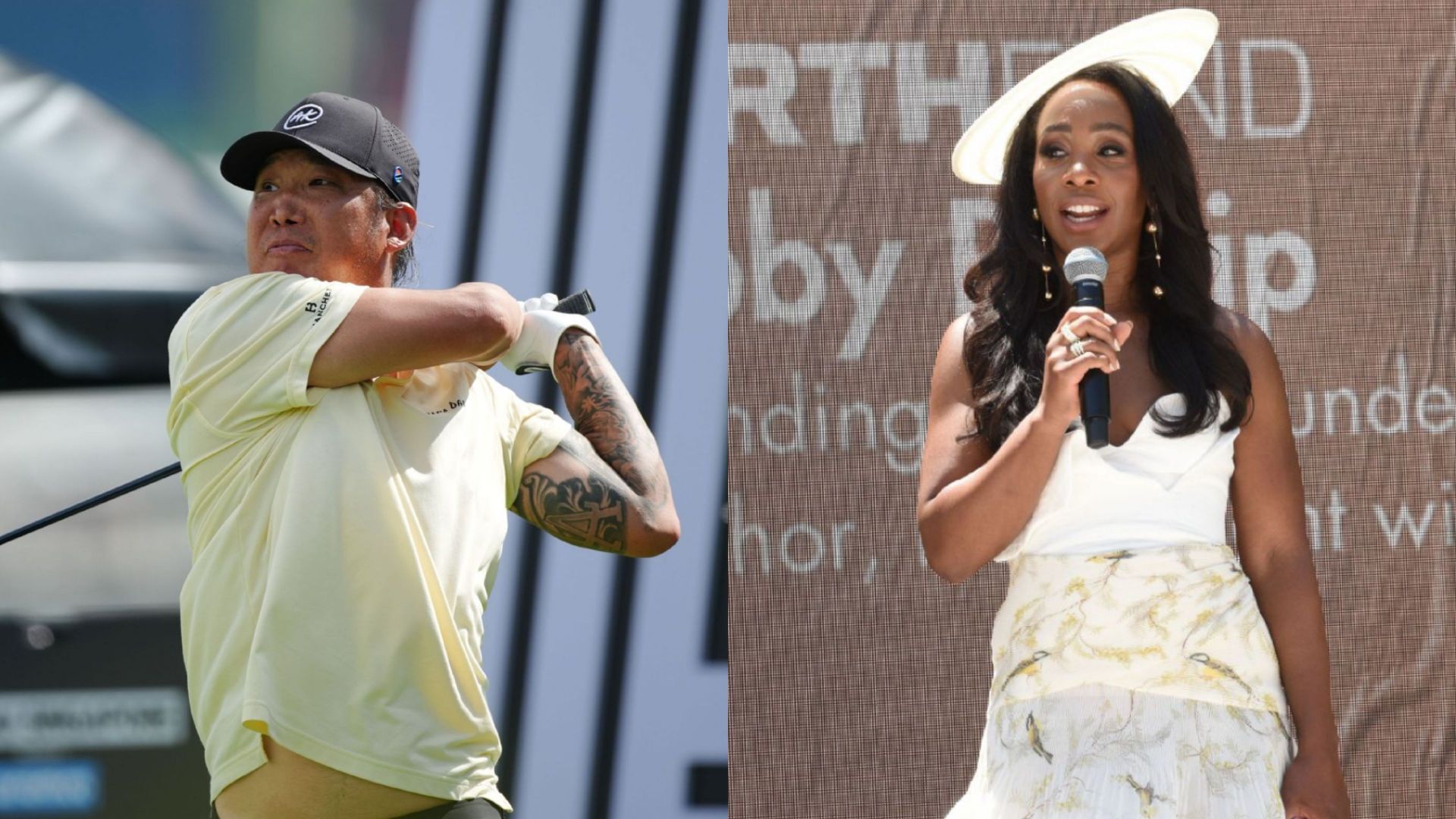 Anthony Kim (on left) and Abby Phillip (on right) / Source: Getty Images