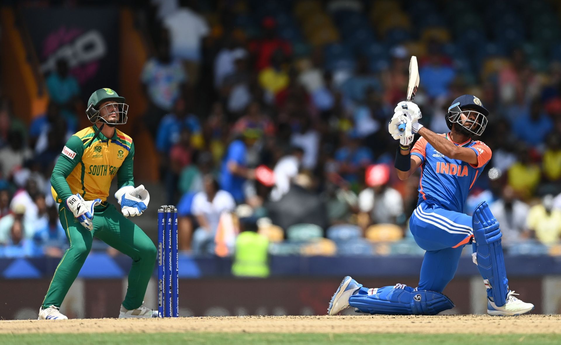 Axar Patel played a crucial knock at No. 5 in the 2024 T20 World Cup final. [P/C: Getty]
