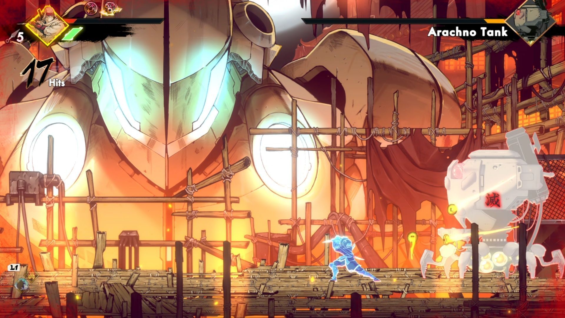 If you can get a boss low enough, you can score a cool cinematic execution (Image via SEGA)