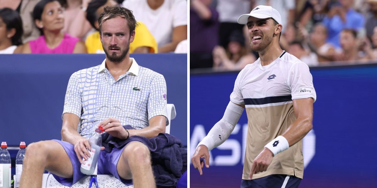 Daniil Medvedev (left), Benjamin Bonzi (right), Sources: Getty