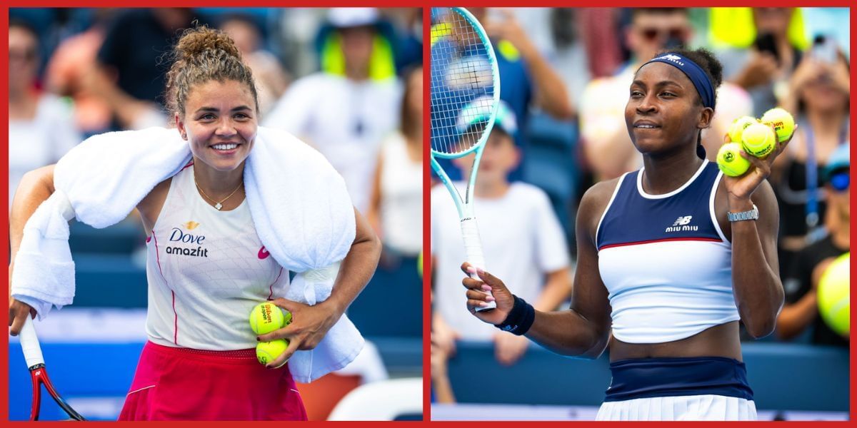 Jasmine Paolini and Coco Gauff (Source: Getty)