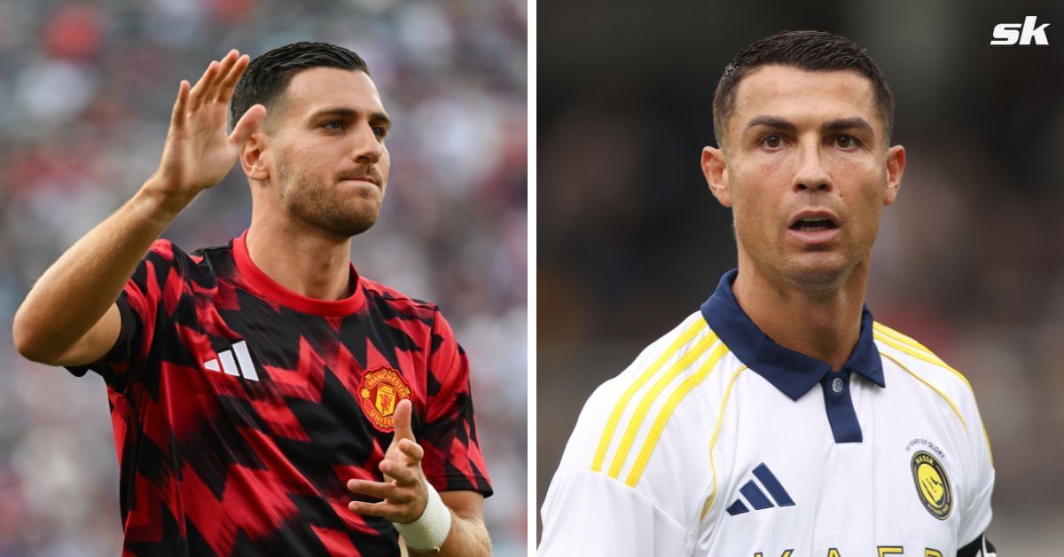Diogo Dalot and Cristiano Ronaldo